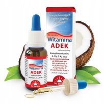Dr Jacobs Adek Witamina A D3 E K2 Mk-7 Kompleks 20Ml Odporność Kości Wzrok ,Suplement diety Dr. Jacob's Medical