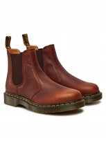 DR MARTENS BRĄZOWE SKÓRZANE GLANY NA WYŻSZEJ PODESZWIE 42 16GA Dr. Martens