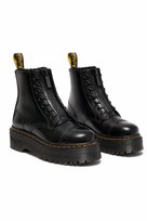 DR MARTENS CZARNE LAKIEROWANE BOTKI Z GRUBĄ PODESZWĄ 37 2I3A Dr. Martens