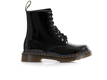 Doc martens black patent hotsell leather boots