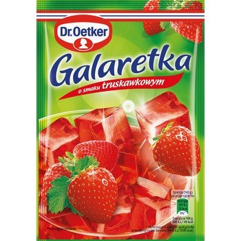 Dr. Oetker Galaretka o smaku truskawkowym 72 g - Inna marka