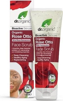 Dr.Organic Rose Otto, peeling do twarzy z organicznym olejkiem różanym, 125 ml - Dr.Organic