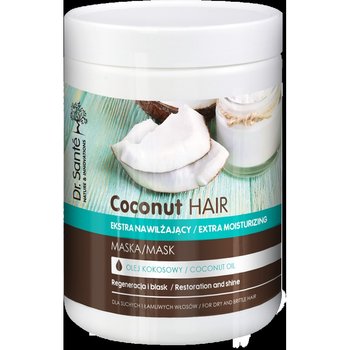 Dr. Sante, Coconut Hair, maska nawilżająca do włosów suchych i łamliwych, 1000 ml - Dr. Sante