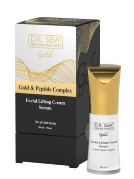 Dr.Sea Liftingujący krem-serum do twarzy ze złotem i kompleksem peptydów - Dr. Sea