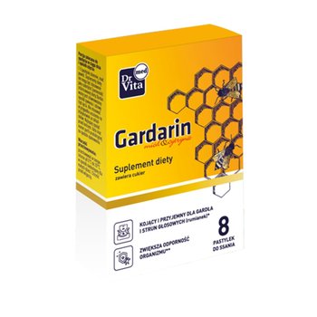 Dr Vita Gardarin miód & cytryna suplement diety 8 pastylek do ssania - Dr Vita