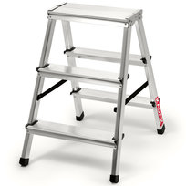 Drabina Aluminiowa Domowa 3 Stopniowa Podest 125kg