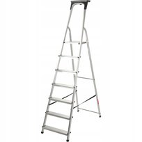 Drabina Aluminiowa Domowa 7 Stopniowa +Hak 125 kg