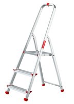 Drabina Aluminiowa Domowa Z Haczykiem 3 Stopniowa Składana Baulich