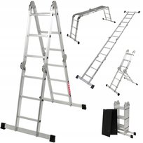 Drabina Aluminiowa Przegubowa Składana 4x3 150 kg