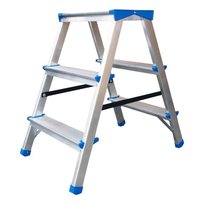 Drabina, Stołek Aluminiowy Rozkładany 67Cm 2 Stopnie+Podest