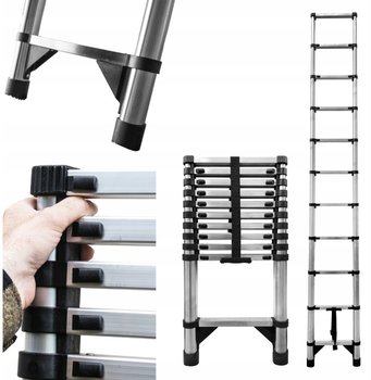 Drabina teleskopowa 11 stopni przystawna 3,2m BAULICH - Baulich