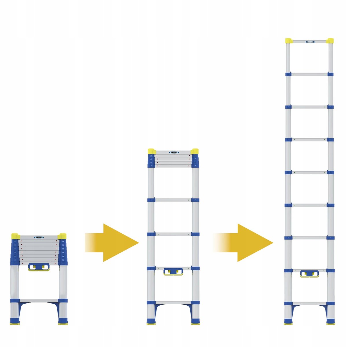 Drabina teleskopowa rozsuwana Werner 85026 2,6m 9-stopniowa