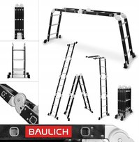 Drabina uniwersalna przegubowa wielofunkcyjna składana 4x3 BAULICH