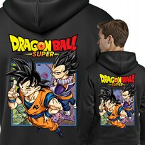 Dragon Ball Ciepła Bluza Męska Kangurka Anime Manga Son Goku XXL F15 Tył JHK