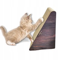 DRAPAK DLA KOTA Brązowy TRÓJKĄT 46 x 39 x 27 x 30 cm Mruu&Pruu