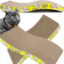 Drapak Dla Kota Kartonowy Legowisko Leżak Fala Mata Do Drapania Eko Duży