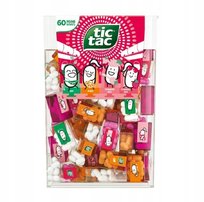 Draże Cukierki Tic Tac Travel Xxl Z Mini Pudełkami Truskawka 60 Sztuk 228G Ferrero