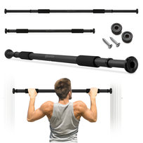 Drążek rozporowy do podciągania HyperMotion regulowany 80-130 cm, 150kg, czarny