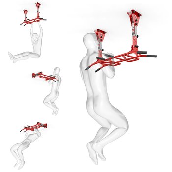 Drązek treningowy do ćwiczeń podciągania drabinka ściana/sufit MONKEYBAR KSSL040 - K-Sport