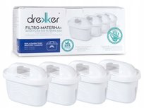 Drekker FILTRO-MATERNA+ - Filtr zamiennik do Brita Maxtra+ / Brita Maxtra PRO / Dafi Unimax - 4 sztuki