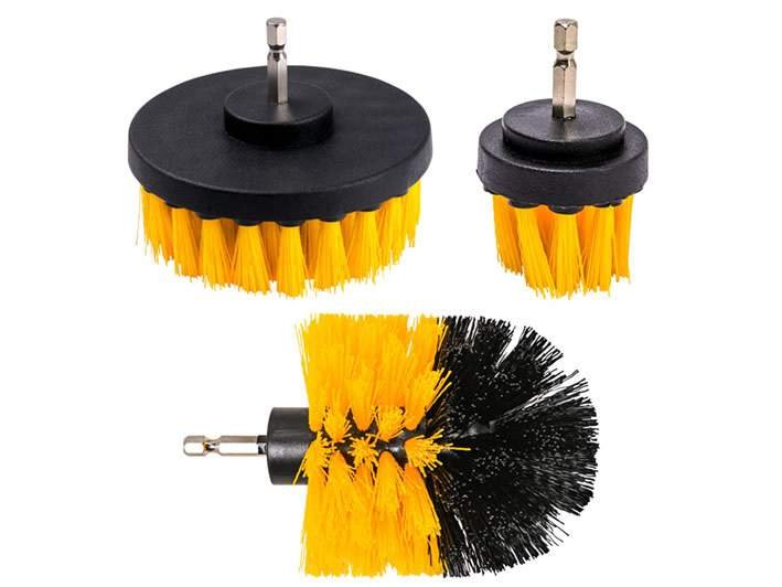 DREL SZCZOTKI CZYSZCZĄCE NA WIERTARKĘ 3 SZTUKI