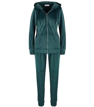 Dres spodnie bluza komplet welurowy MARTA-M - Agrafka