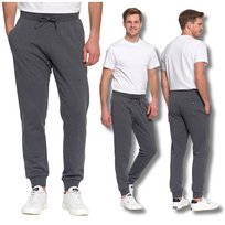 Dresowe Spodnie Męskie Wiązane Klasyczne ze Ściągaczami Moraj XXL