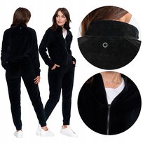DRESY DAMSKIE KOMPLET Dresowy WELUROWY Spodnie Bluza Bawełna MORAJ r. XL Moraj