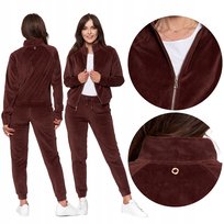 DRESY DAMSKIE KOMPLET Dresowy WELUROWY Spodnie Bluza Bawełna MORAJ r. XXL Moraj