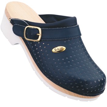 Drewniaki Scholl CLOG SUPERCOMFORT 46 GRANATOWY - PDS CARE