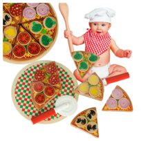 Drewnian Pizza Do Krojenia Dla Dzieci Na Rzep Akcesoria Dodatki Zestaw Xxl