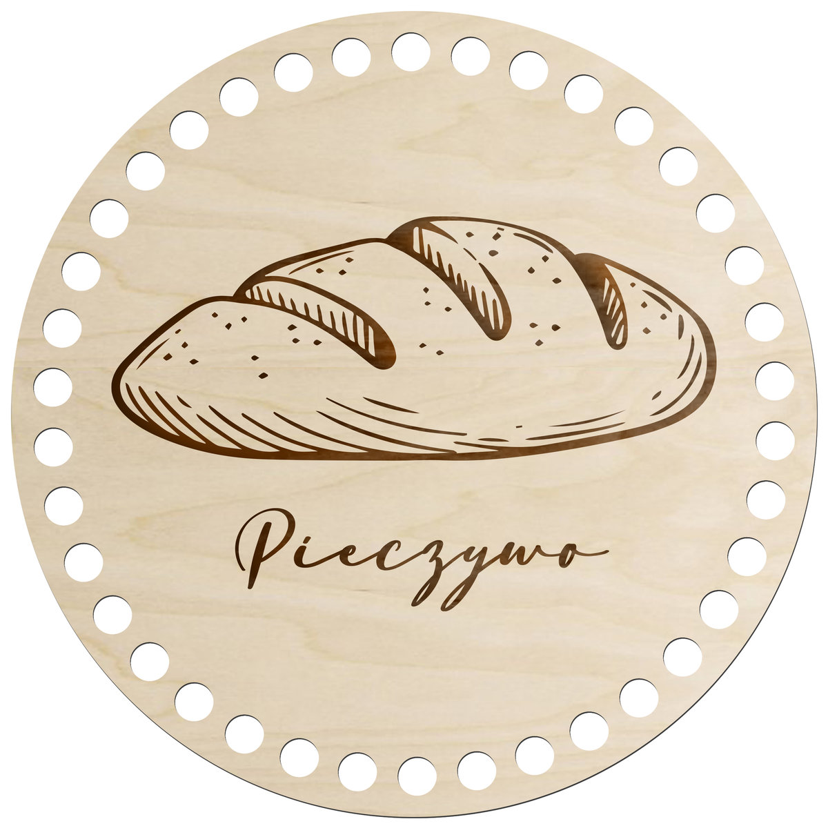 Drewniana Baza Ze Sklejki Do Koszyka Na Pieczywo 20Cm Dno Do Szydełkowania
