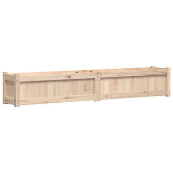 Drewniana donica 180x31x31 cm, sosnowa, surowa - Zakito