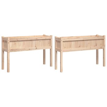 Drewniana donica ogrodowa - 110x31x70 cm - Zakito