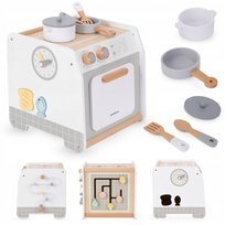 Drewniana kostka edukacyjna Kuchnia z akcesoriami