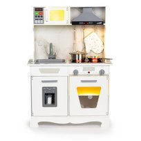 Drewniana kuchnia dla dzieci dźwięki led + akcesoria