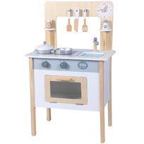 Drewniana Kuchnia Dla Dzieci Juniorkitchen Biała Piekarnik Akcesoria