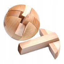 Drewniana kula puzzle magiczna piłka 3D łamigłówka gra dla dzieci klocki Craftec