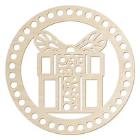 Drewniana Podstawa 20 cm Świąteczna do Szydełkowania Ozdoba Boże Narodzenie