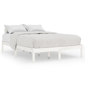 Drewniana rama łóżka 120x200 cm, biała - Zakito