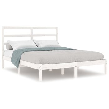 Drewniana rama łóżka 140x200 biała - Zakito Europe