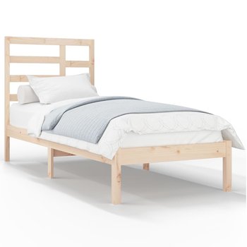 Drewniana rama łóżka 195,5 x 96 x 104 cm, sosna - Zakito