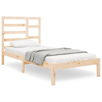 Drewniana rama łóżka premium, 195,5 x 81 x 104 cm, - Zakito