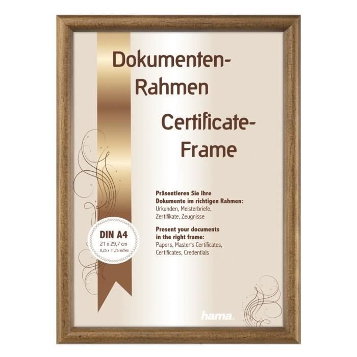 Bluewaterfalls Trading ® Cornice portafoto DIN A4, in alluminio, confezione doppia (2 pezzi), 21 x 29,7 cm (DIN A4), in plexiglass infrangibile, cornice in alluminio (oro