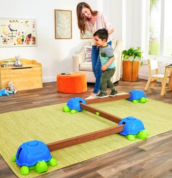 Drewniana równoważnia sensoryczna dla dzieci żółwie Turtle Totter KidKraft - Kidkraft