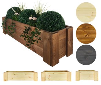 Drewniana skrzynia balkonowa donica ogrodowa zielnik osłonka30x100x30cm EKO / Wamar-Sosenka - Inny producent