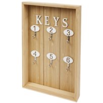 Drewniana Szafka Na Klucze Home Wieszaki Haczyki