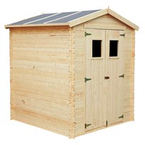 Drewniana Szopa Ogrodowa z podłogą 180 x 180 x 218 - 2,82 m2 - TIMBELA M320+M320G