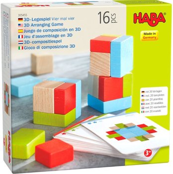 Drewniana układanka i klocki dla dzieci Cztery na cztery 3D Haba - Inna marka
