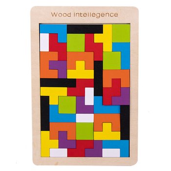 Drewniana Układanka Puzzle Tetris - WKS